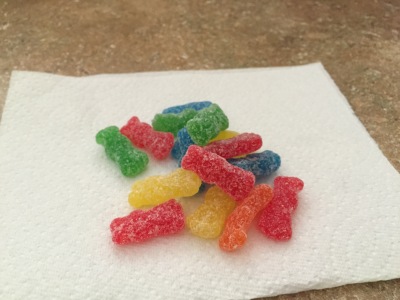 This is how I rewarded myself for making it through the day! Each day I would have a handful of Sour Patch Kids! 